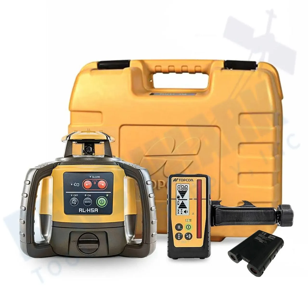 Topcon RL-H5A Rechargeable Horizontal Self-Leveling Rotary Laser w/ LS-80X Receiver & Battery 1021200-49 GRDZ1PC