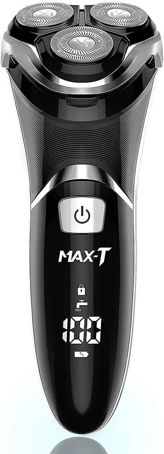 Max-Tcare Men&#039;s Electric Shaver, Corded &amp; Cordless Rechargeable 3D Rotary Razor