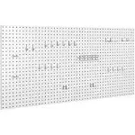 UltraHD 2-Piece Pegboard Set w/ 23 Piece Hook Assortment White