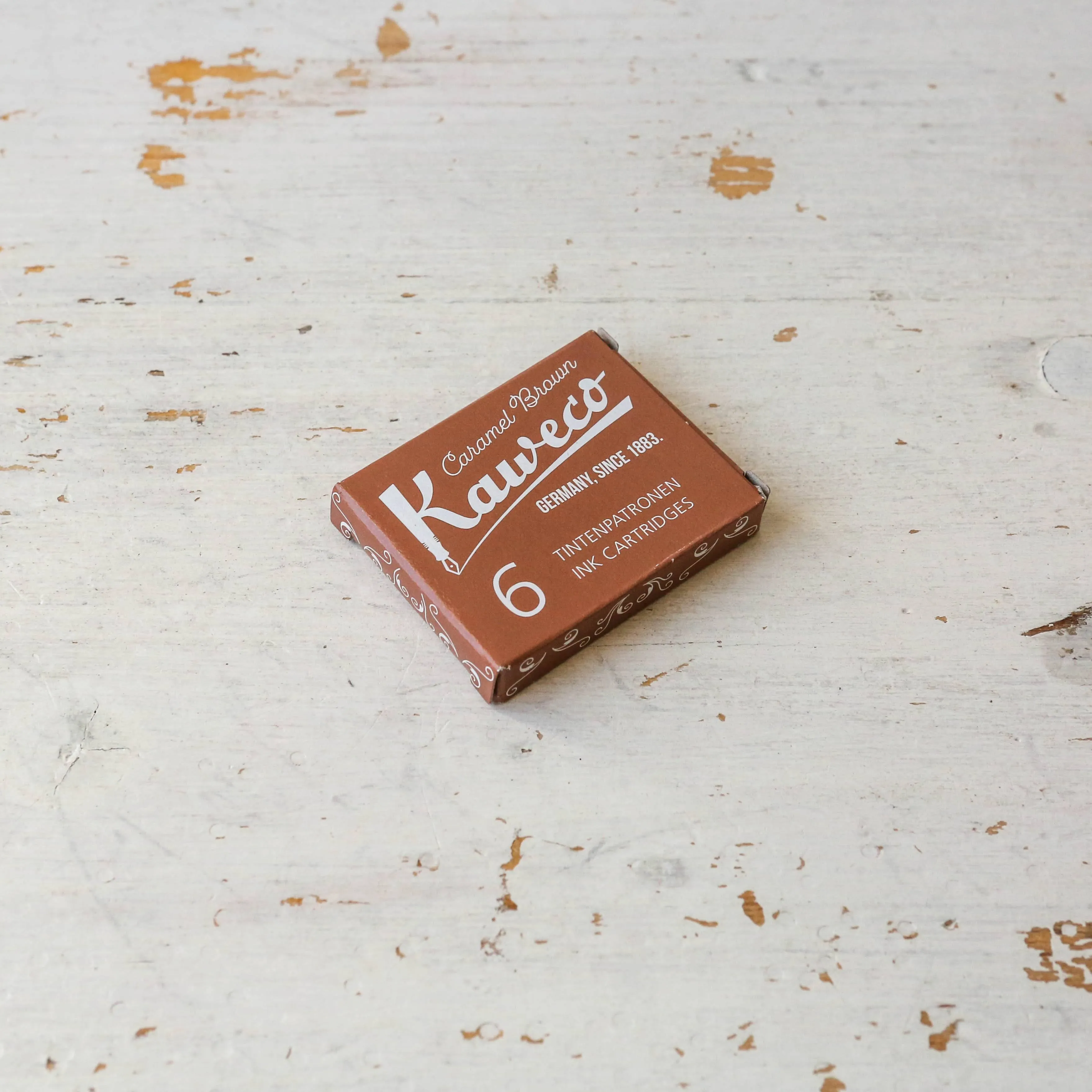 Kaweco Caramel Brown Short International Fountain Pen Cartridges Pack of 6