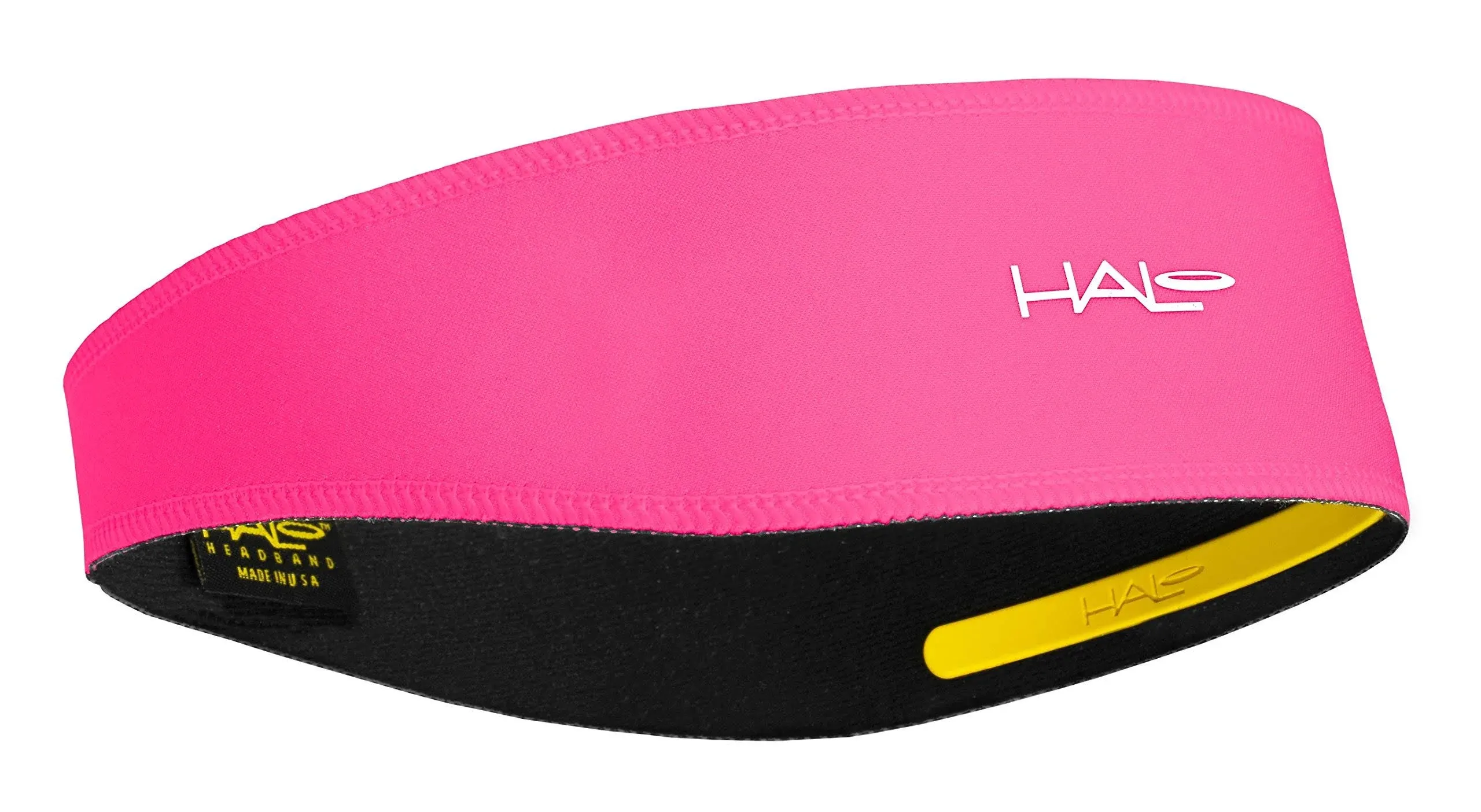 Halo II Neon Pink Cycling Headband with Sweat Block Technology