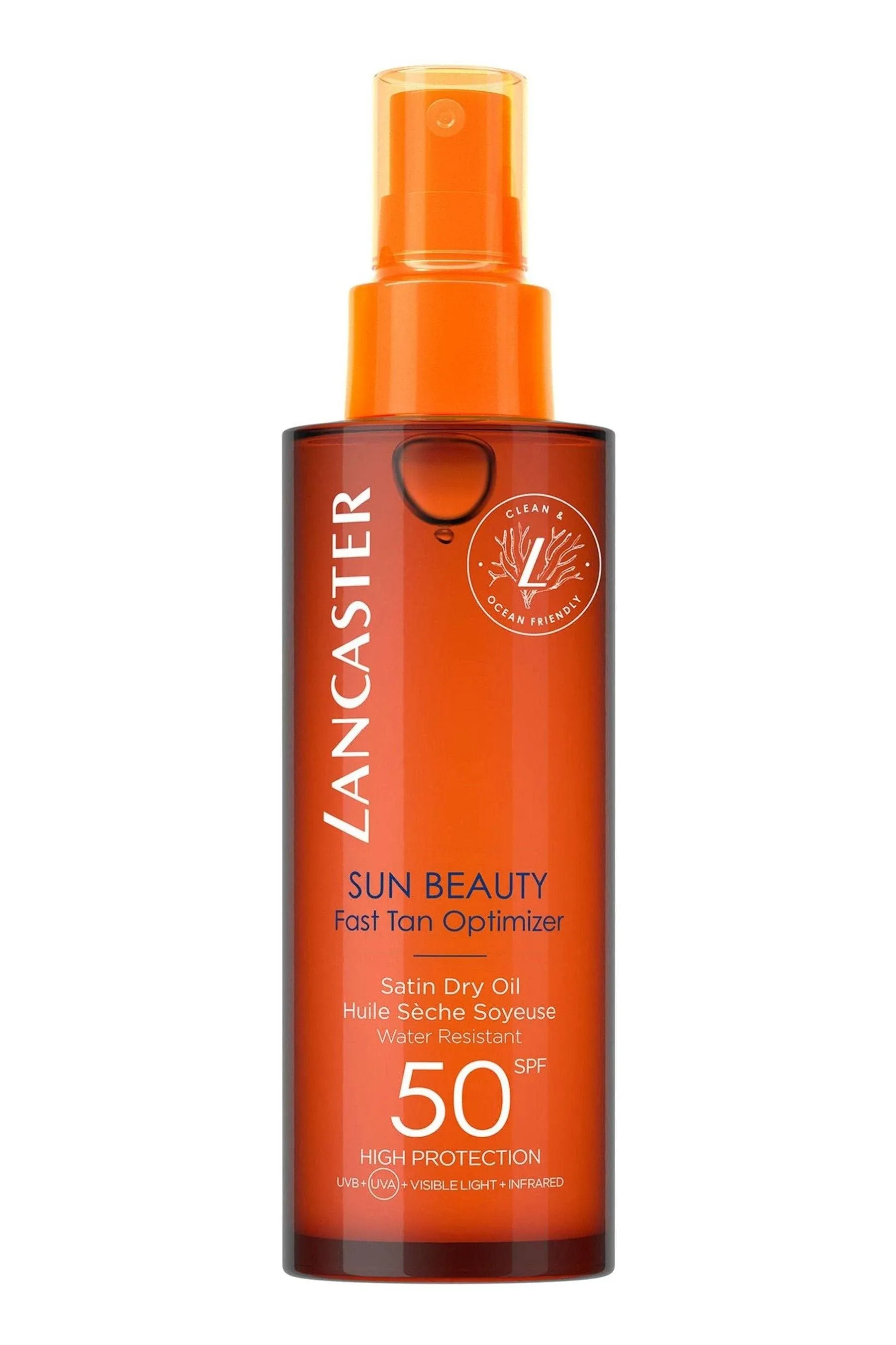 Lancaster Sun Beauty Fast Tan Optimizer Satin Dry Oil SPF50 150ml