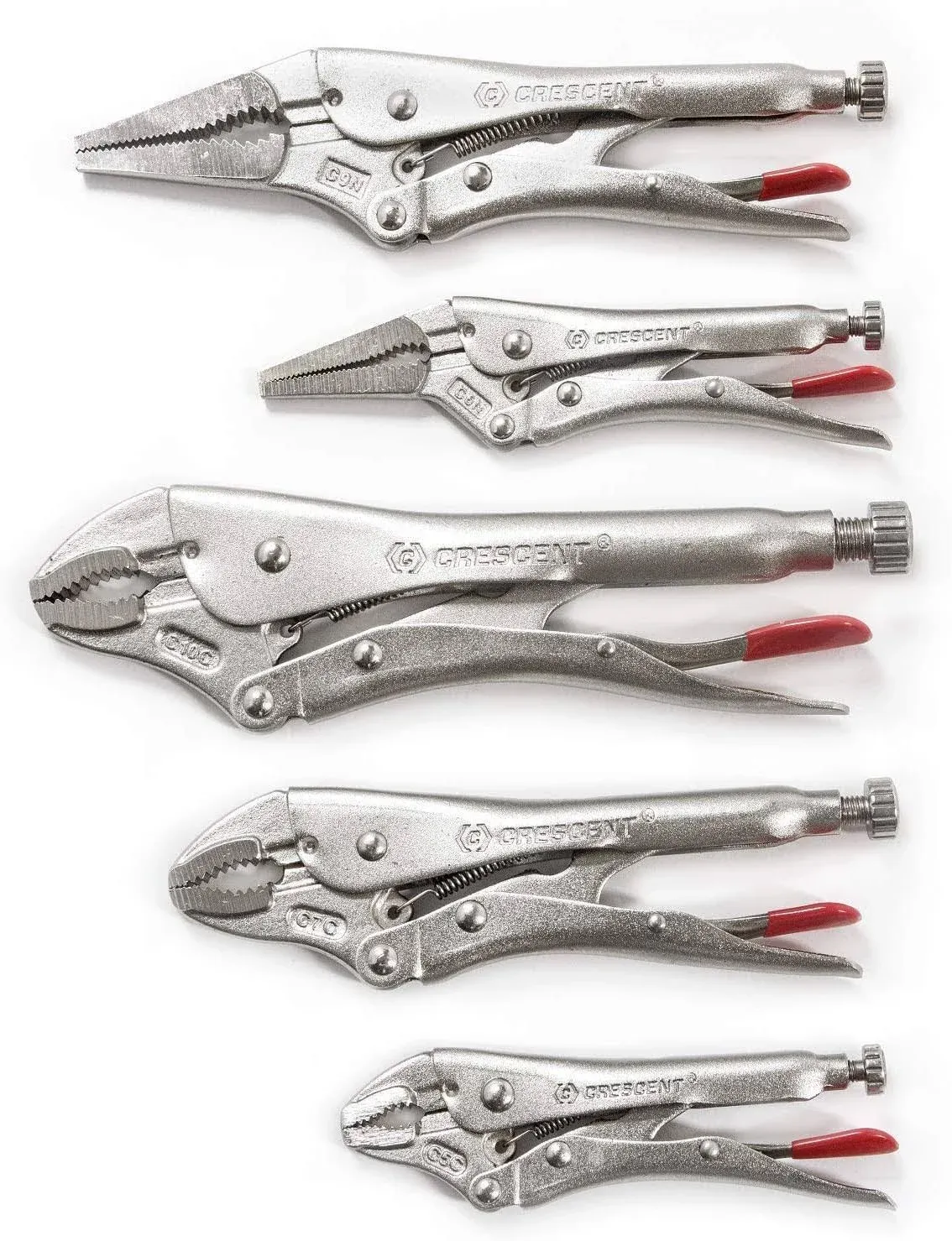 Crescent Clp5setn-08 - 5 Piece Curved and Long Nose Locking Plier Set