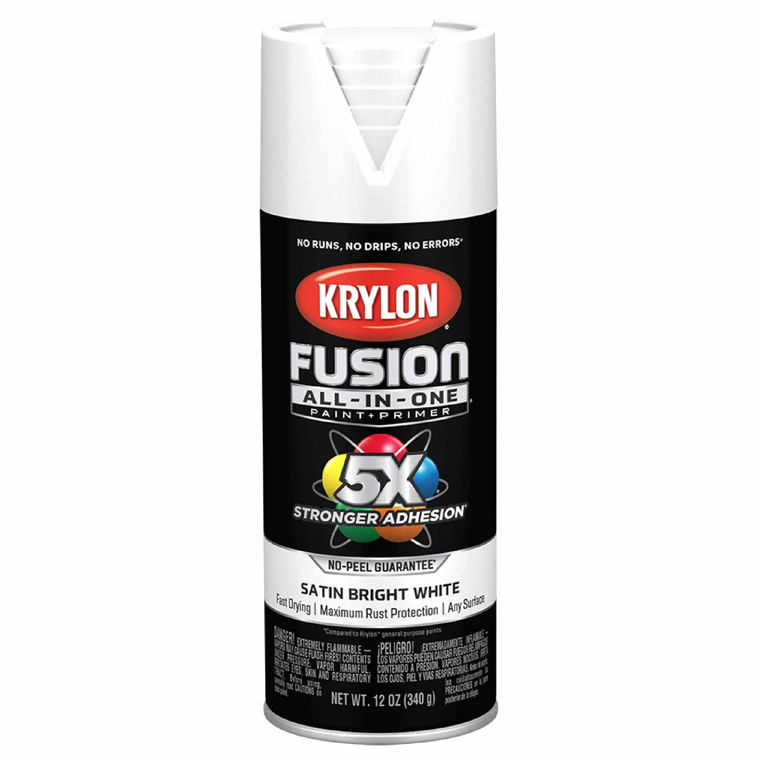 Krylon - K02734007 - Fusion All-in-One 12 oz. Satin Spray Paint, Bright White