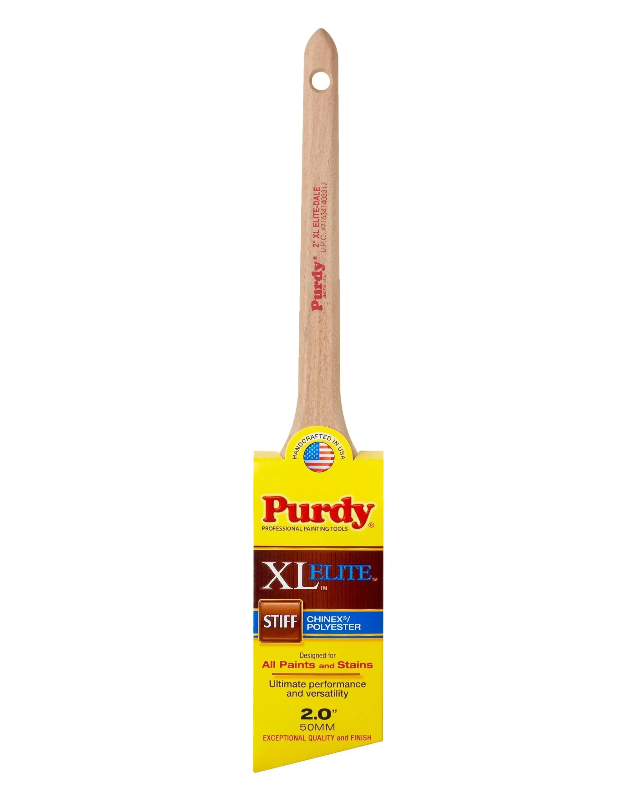 Purdy 144080520 XL Elite Series Dale Angular Trim Paint Brush, 2 inch