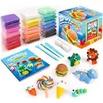 Sago Brothers Air Dry Clay 24 Colors, Kids Toys Modeling Clay Kit, No-Bake No Mess Magic Clay Crafts, Christmas Birthday Gifts For Kids Girls Boys