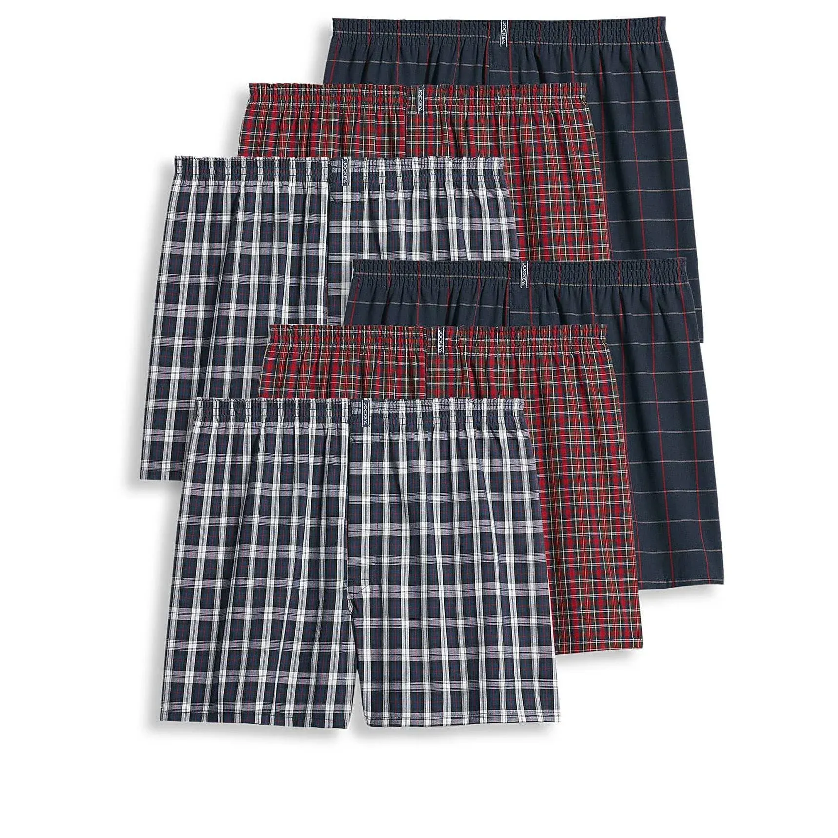 Jockey Men's Classics Full Cut 5" Boxer - 6 Pack