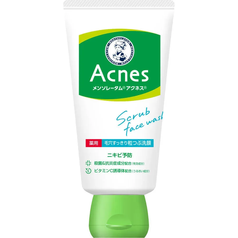 Rohto Mentholatum Acnes Medicated Pore Cleansing Face Wash 130g - Acne Care Cleansing