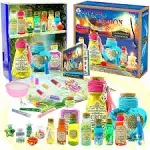 Magic Fairy Potion Kits for Kids - DIY 20 Larger Bottles Witches' Magical Color Changing Potions Art Craft Kit, Fairy Decorations Creative Magic Kit Christmas Halloween Toys for Girls 6 7 8 9 10+