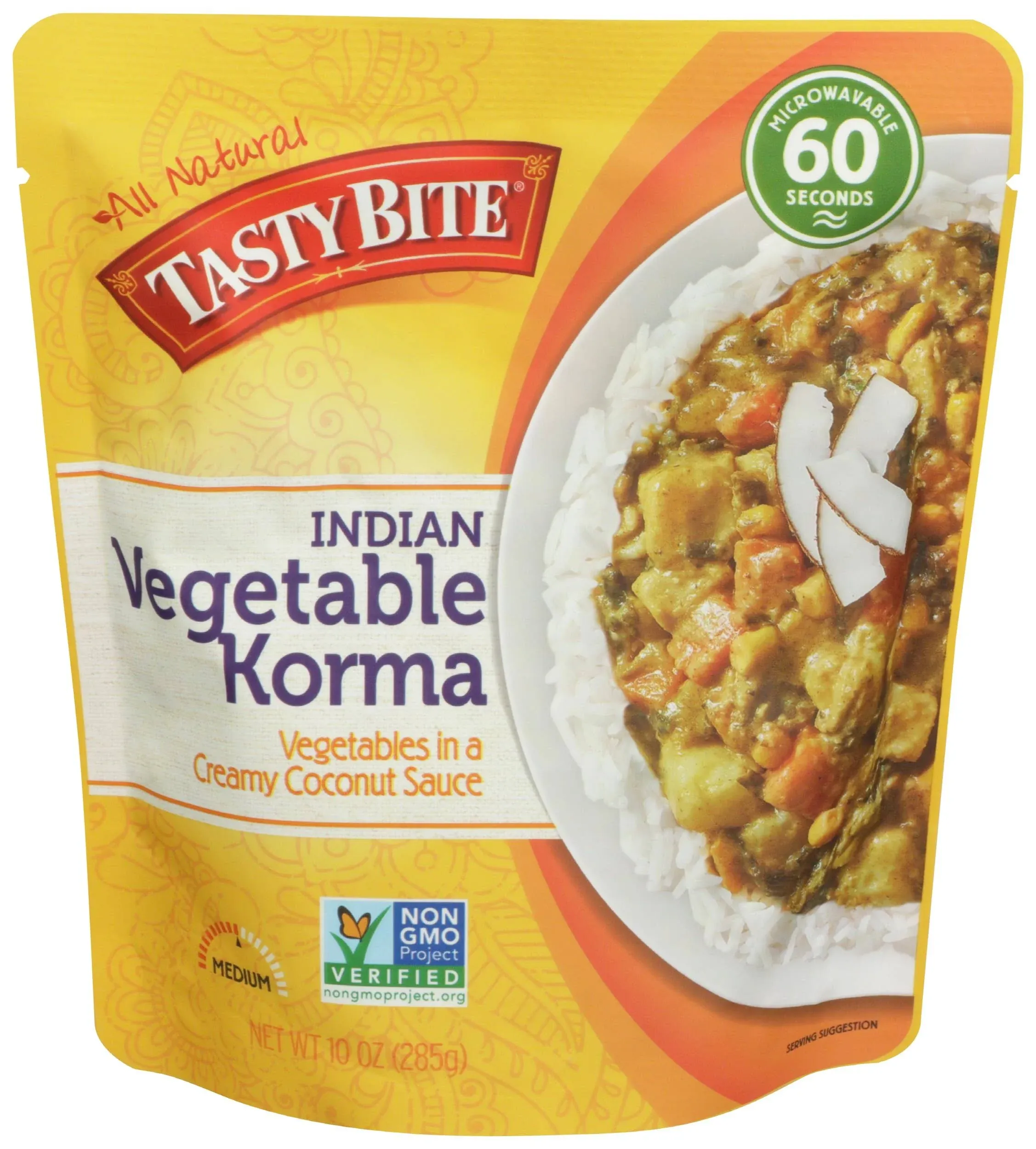 Tasty Bite Vegetable Korma, Indian, Medium - 10 oz