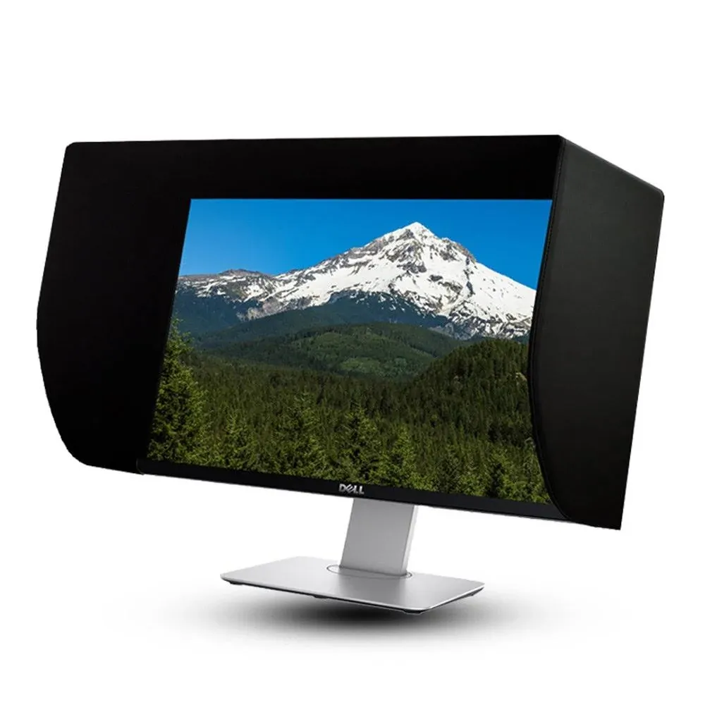 22E 21~22 inch LCD LED Video Monitor Hood Sunshade Sunhood for Dell HP Viewsonic Philips Samsung LG EIZO NEC ASUS ACER BENQ AOC Lenovo, Fits Monitor Frame Width 505-525mm