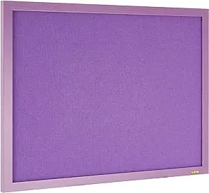 BiSilque Notice Board Framed W600xH450 Lavender Ref FB0469418