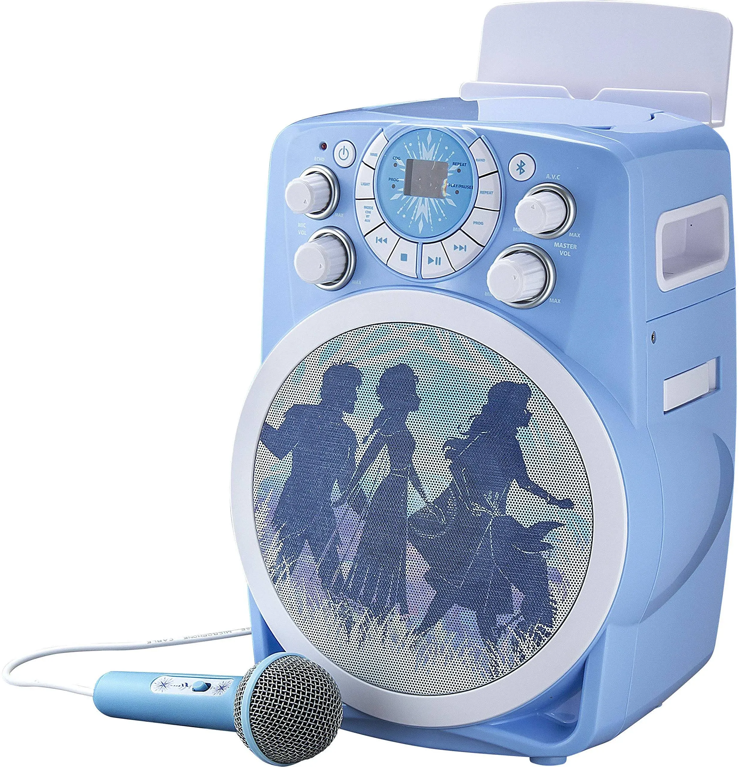 Frozen 2 Bluetooth CDG Karaoke Machine with LED Lights