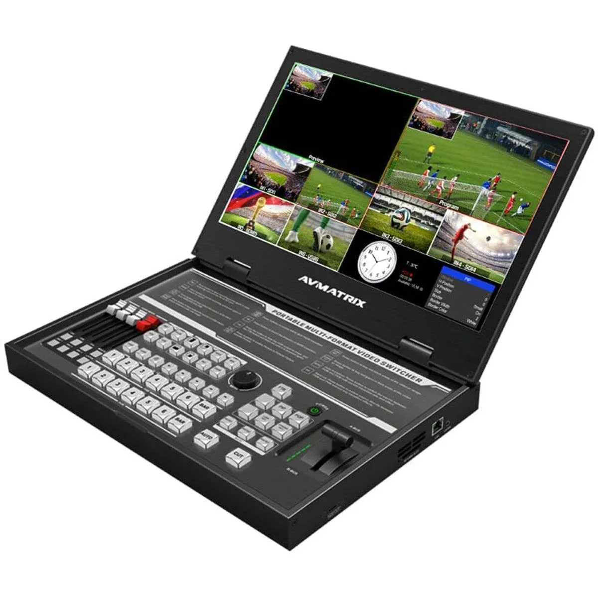 AVMATRIX PVS0615U Portable 6-Channel Multi-Format Streaming Switcher USB Capture