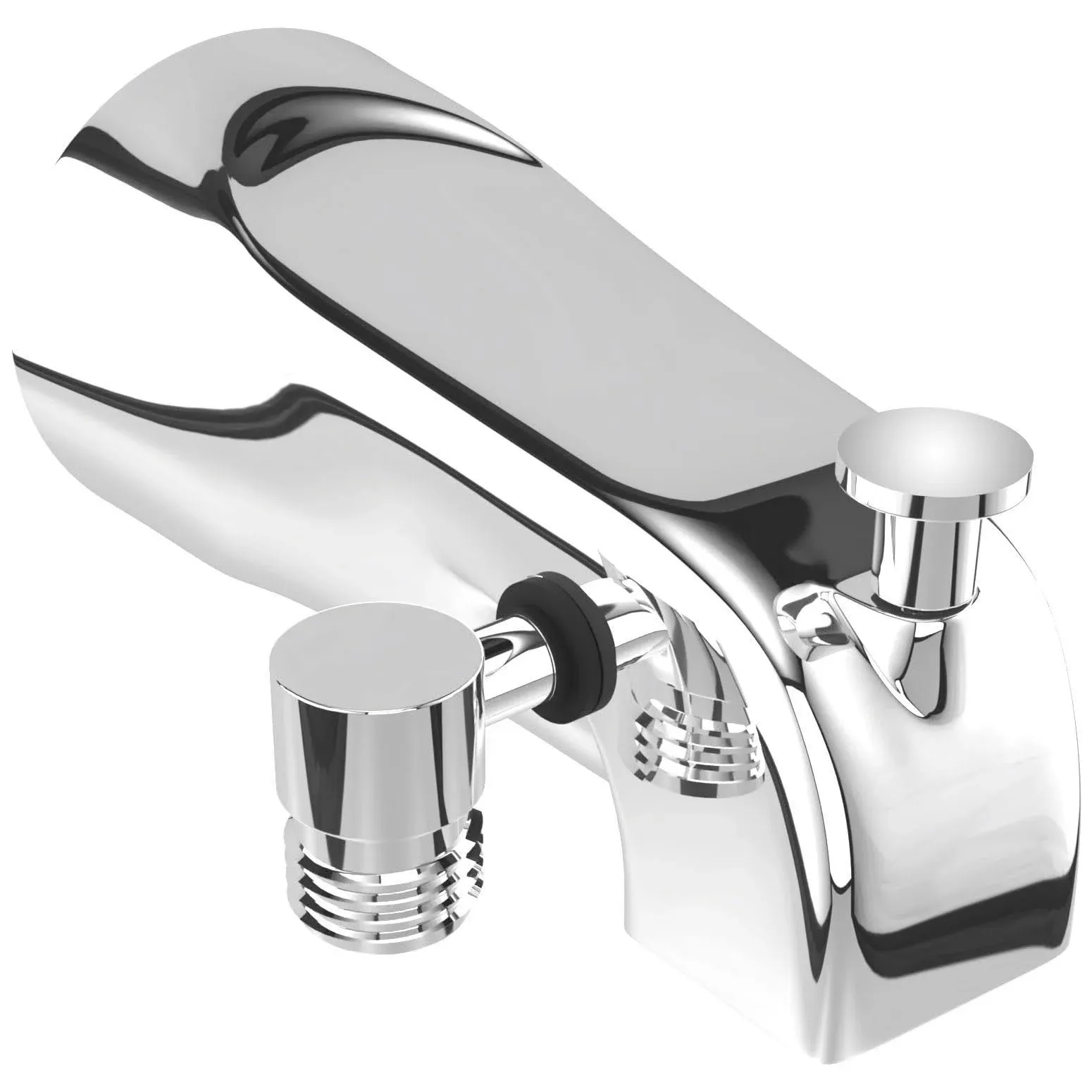 Tub Spout with Diverter Chrome, Fits Threaded 1/2 or 3/4 IPS, Bathtub Faucet wit