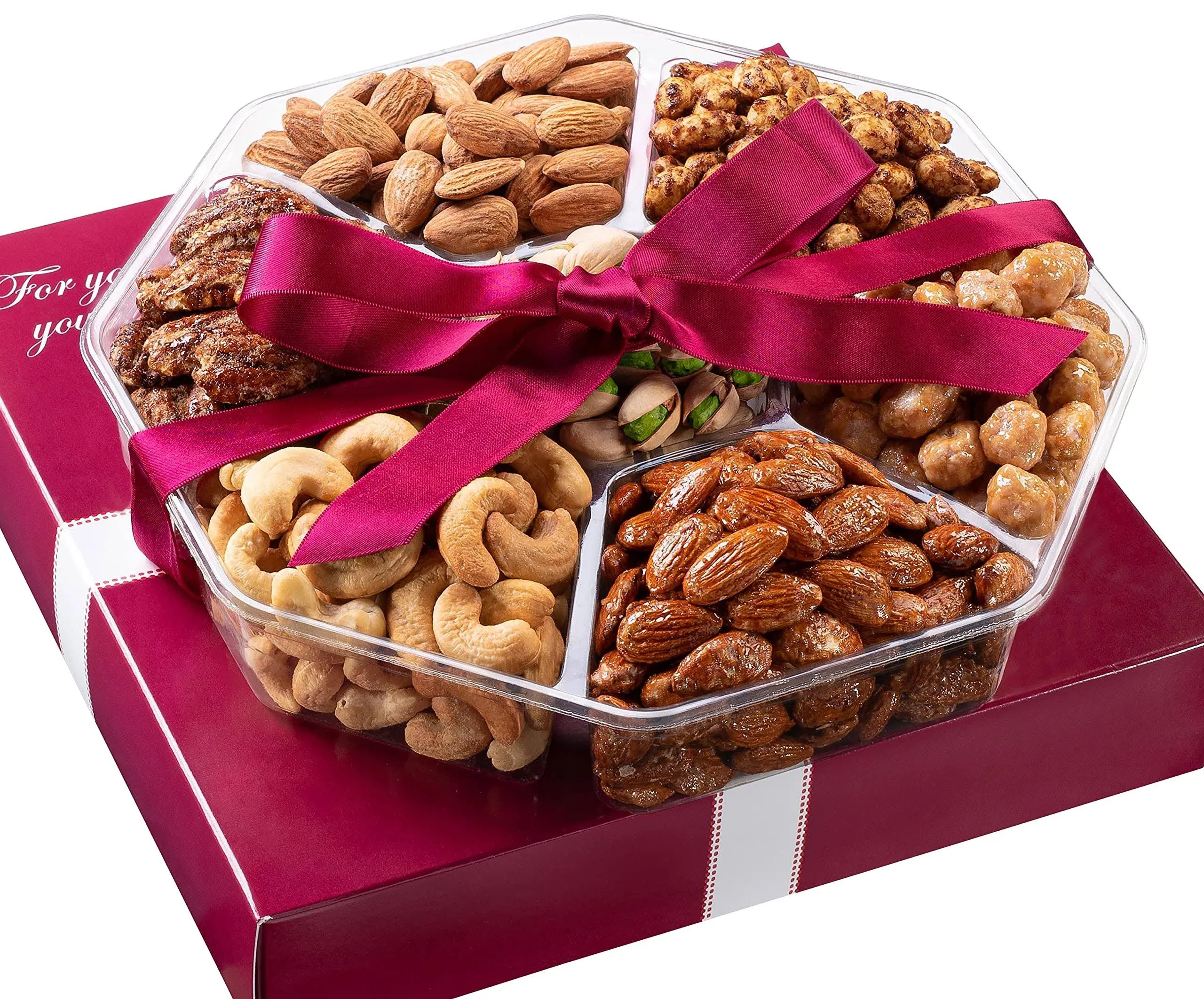 Holiday Christmas Nuts Gift Basket - Extra Large Assortment Of Sweet & Roasted Salted Gourmet Nuts - Assorted Food Gift Box for Thanksgiving, Sympathy, Family, Men & Women