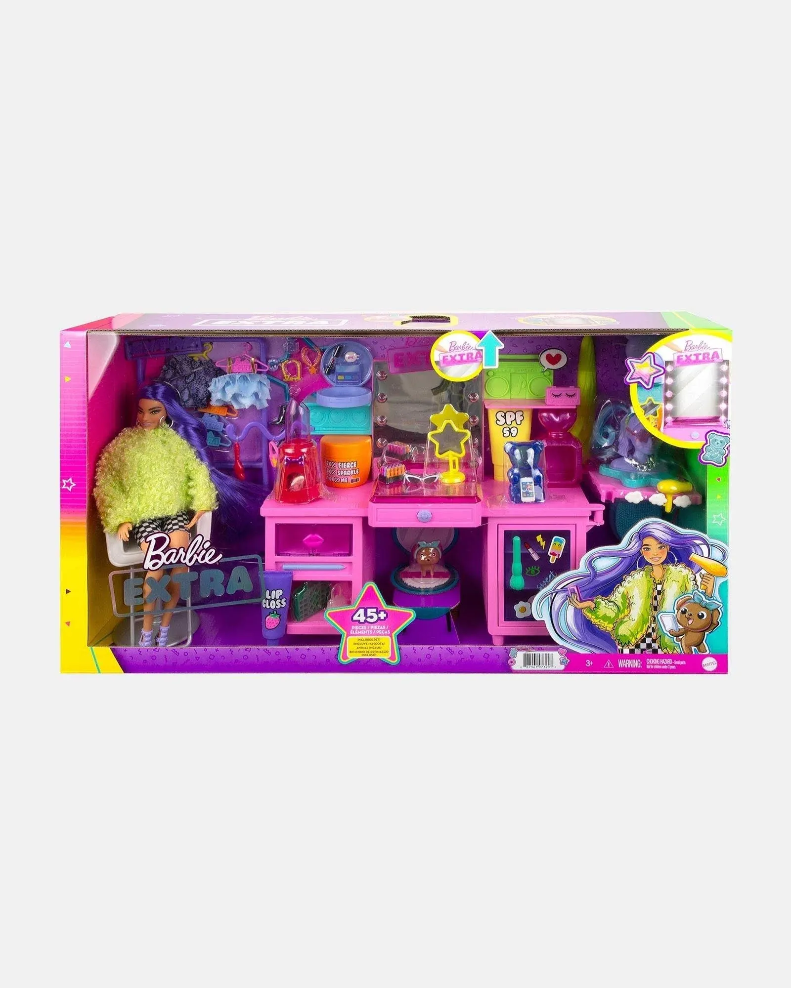 Barbie Extra Doll And Vanity Playset