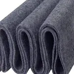 FabricLA Craft Felt Fabric - 36" x 36" inch Wide & 1.6mm Thick Felt Fabric - Use This Soft Felt for Crafts - Felt Material Pack - Heather Grey 455