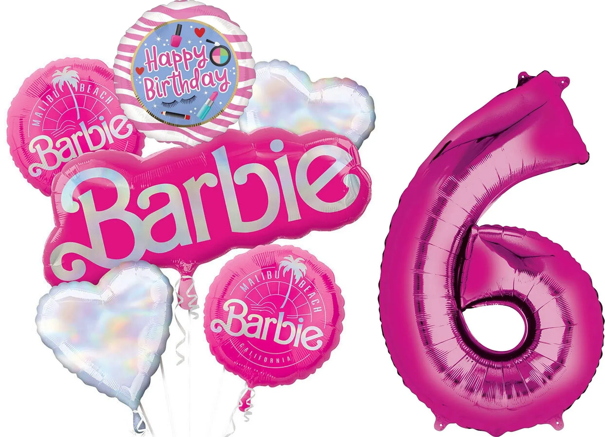 34" Pink Number Balloon