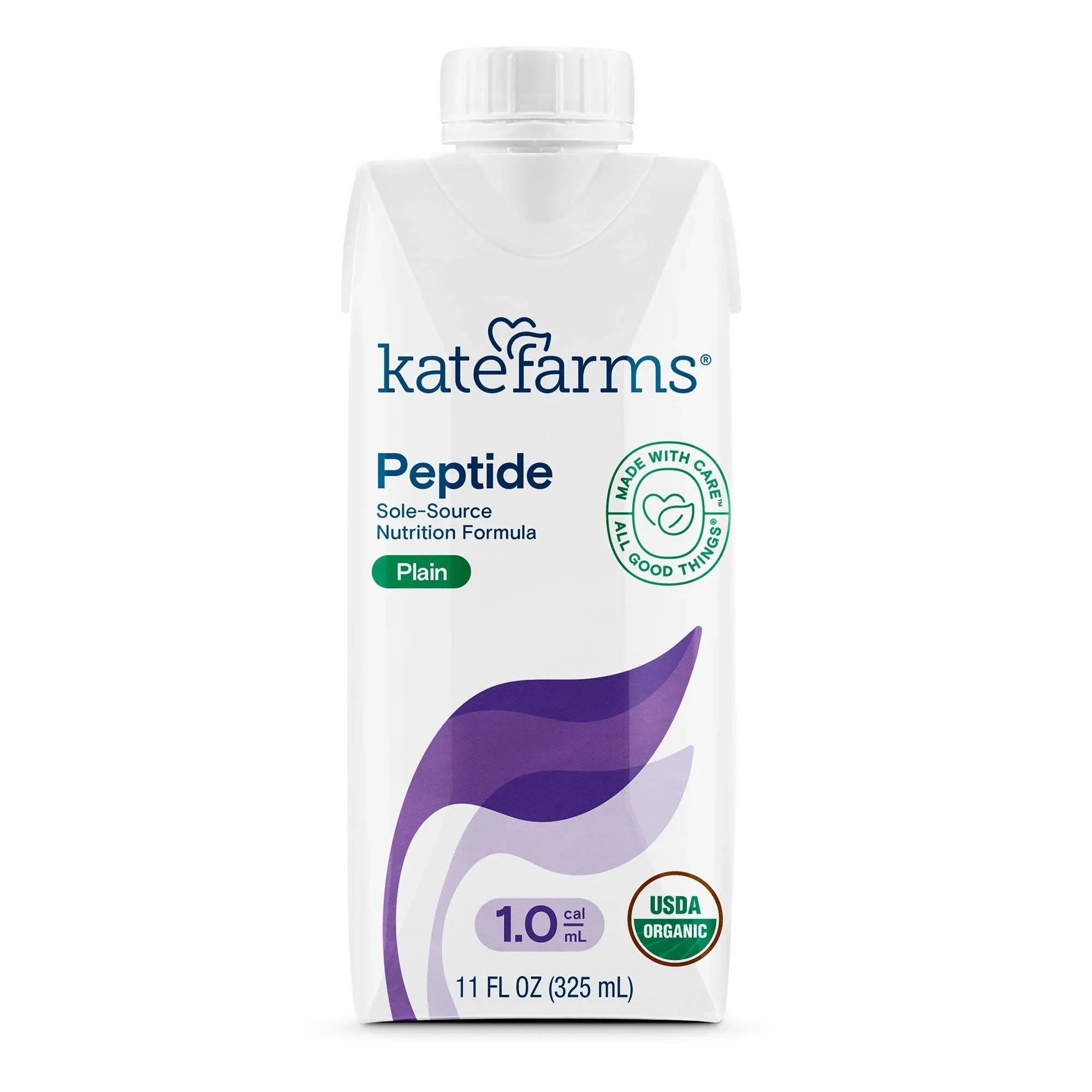 Kate Farms Standard 1.0 Oral & Tube Feeding Formula Vanilla 11 oz. Carton