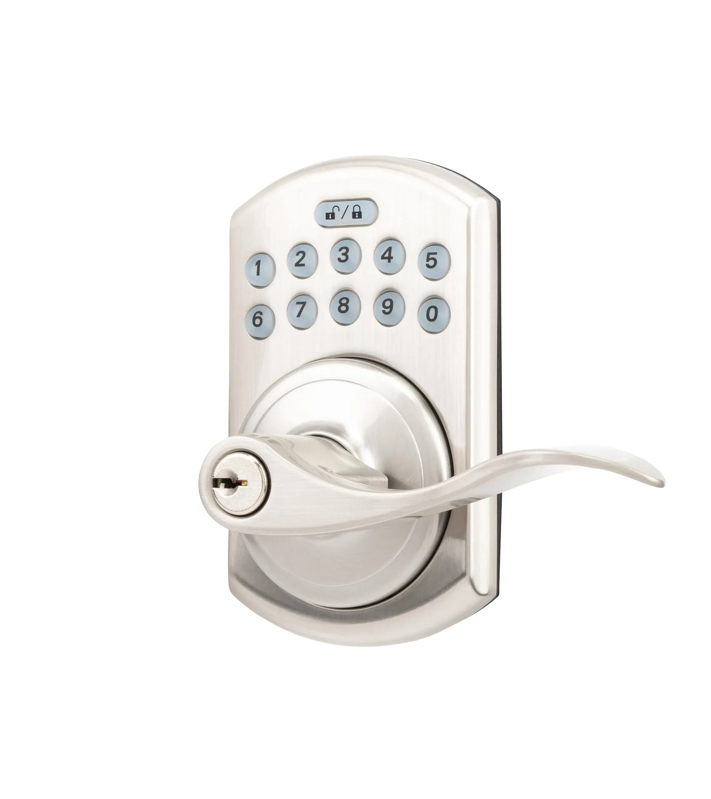 KeyInCode 3510 Residential Lever Lock Satin Nickel