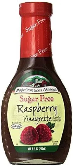 Maple Grove Farms Sugar Free Raspberry Vinaigrette, 8 oz (Pack of 3)