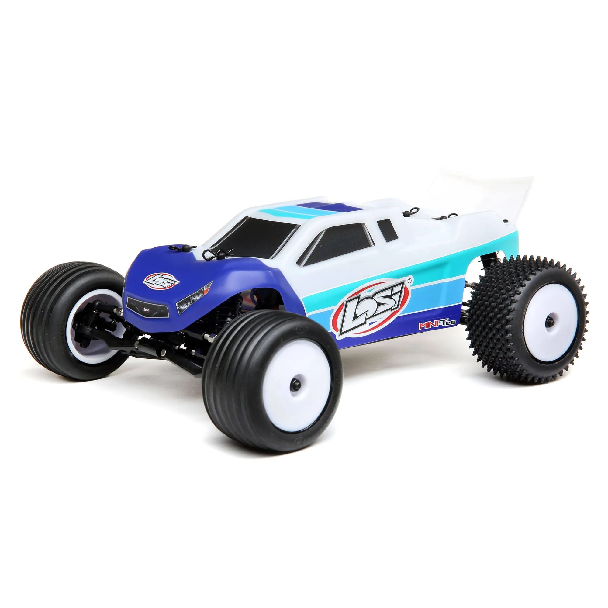 Losi RC Mini-T 2.0 2WD Stadium Truck Brushless RTR Blau weiss