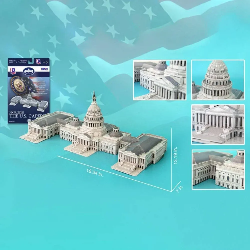 Daron US Capitol Building 3D Puzzle - 132 pieces