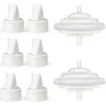 PUMPMOM-US Replacement Duckbill Valves and Backflow Protector for White 