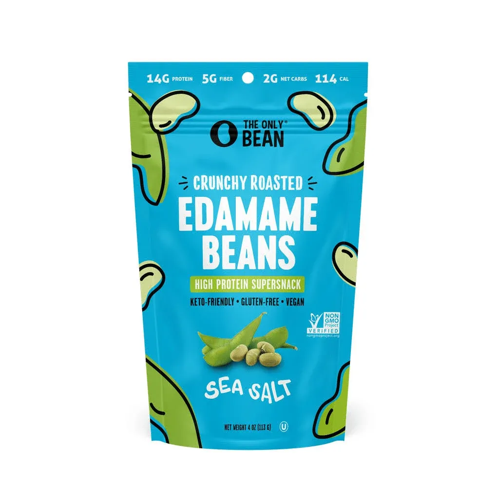 Crunchy Roasted Edamame Beans - Sea Salt (3-Pack)