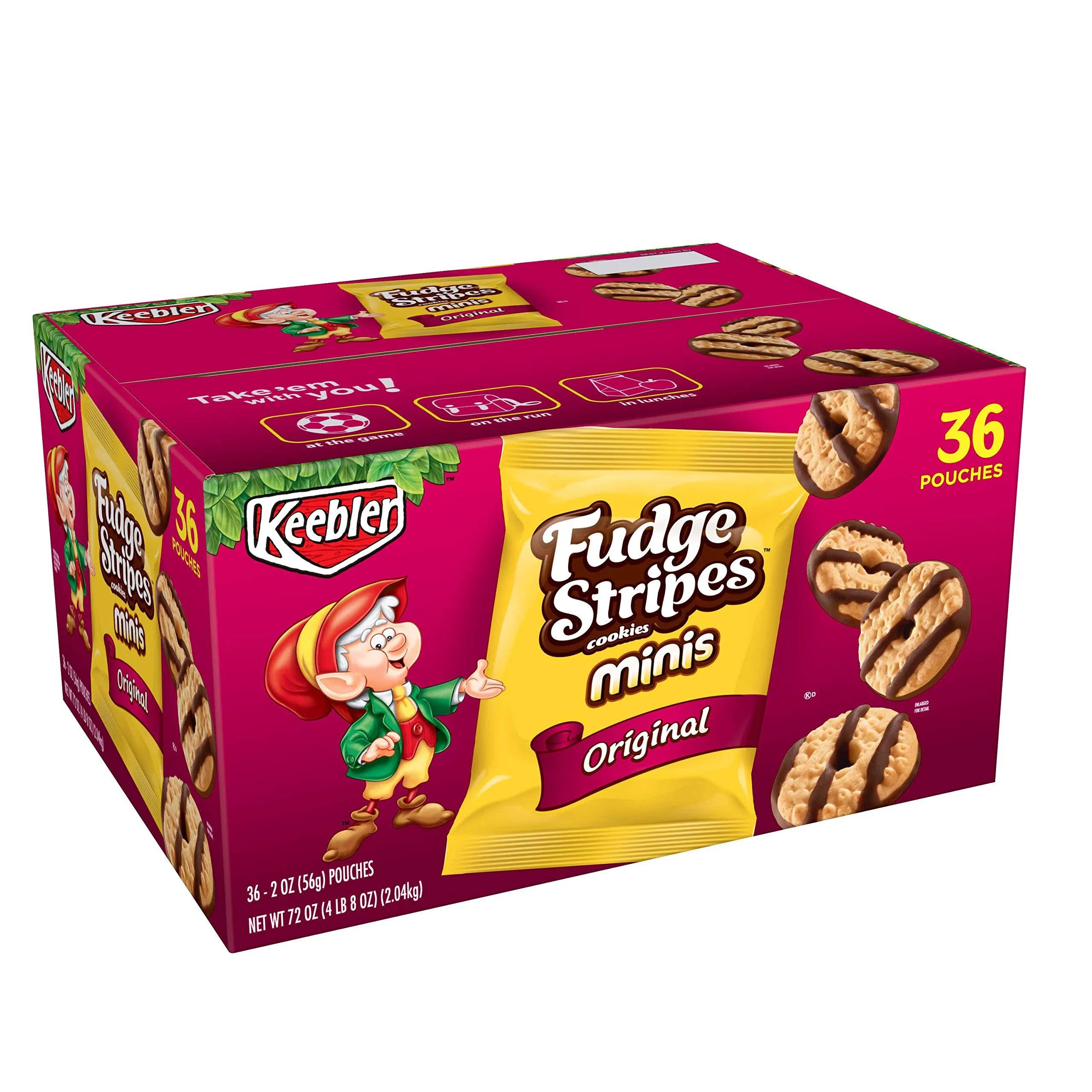 Keebler Fudge Stripes Cookies - 2 oz - 36 ct.