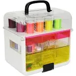 Singer Sew It Goes 255pc Sewing Kit & Storage Case with Sewing Thread - Neon - Sewing Tools - Sewing Supplies