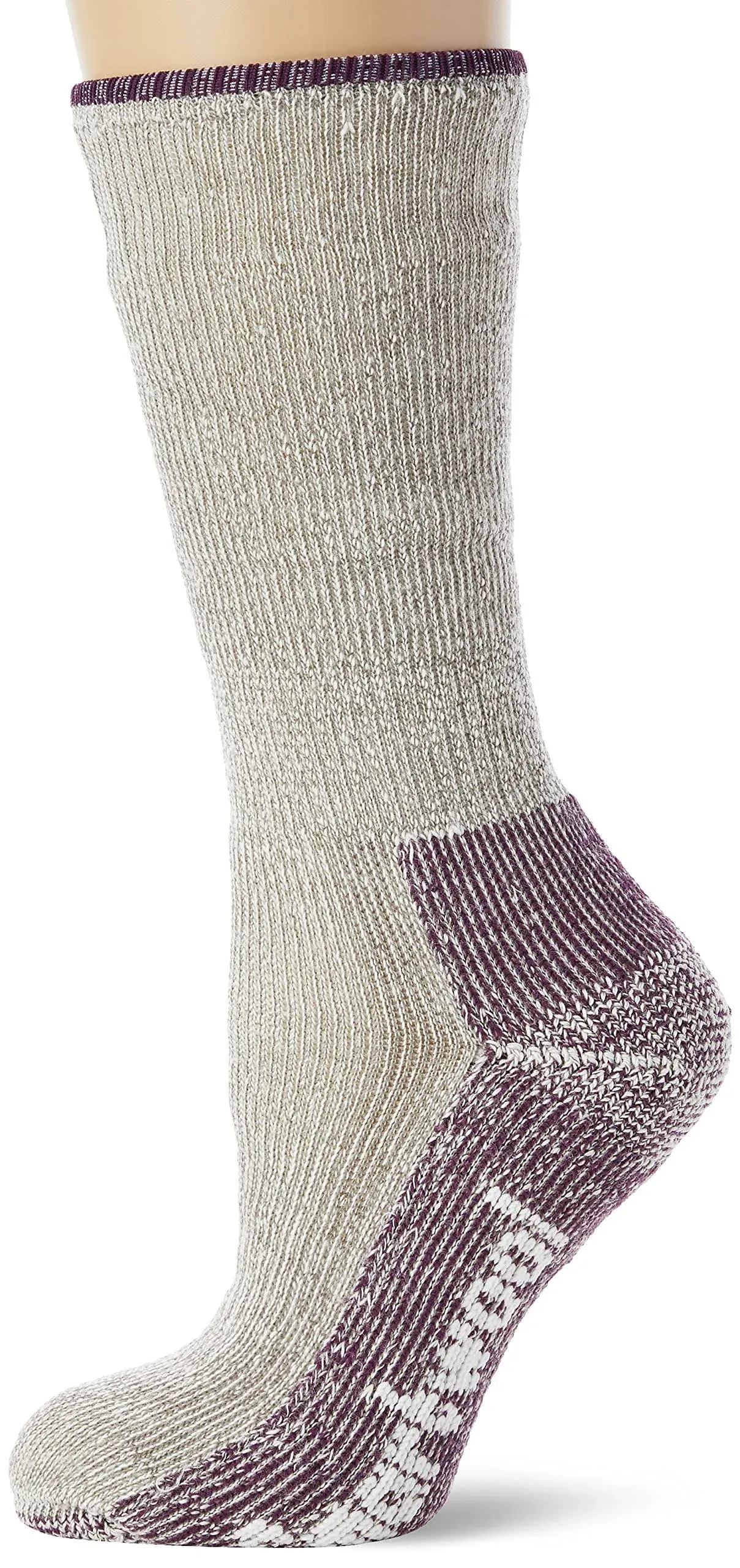 Smartwool Womens Mountaineer Classic Edition Maximum Cushion Crew Socks (Light Grey)