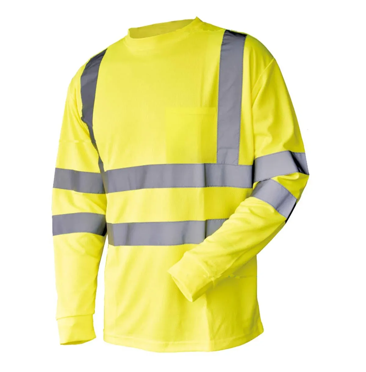 ® Hi Vis T Shirt ANSI Class 3 Reflective Safety Lime Orange Short Long Sleeve HI