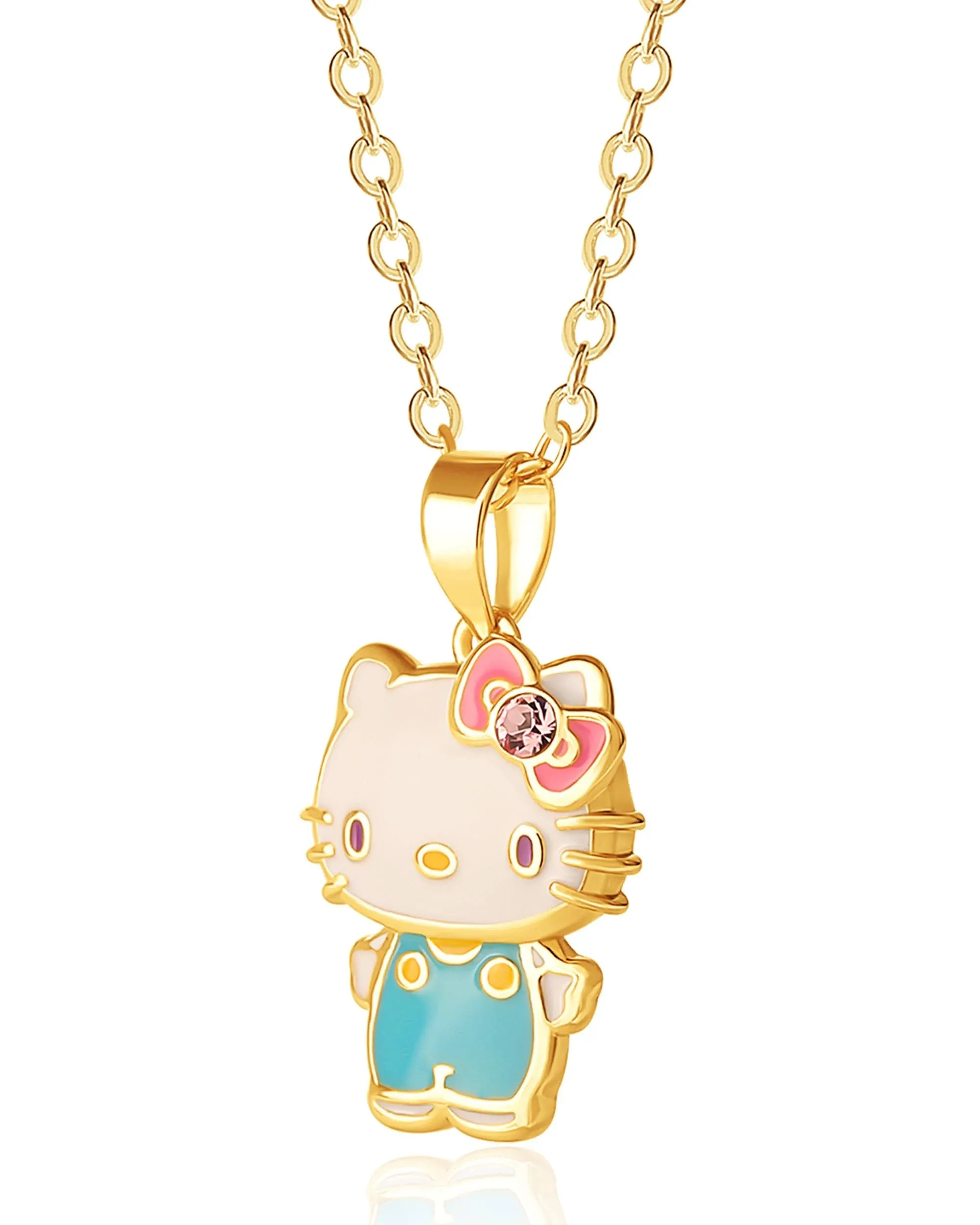 Hello Kitty Kuromi Crystal Pendant Necklace