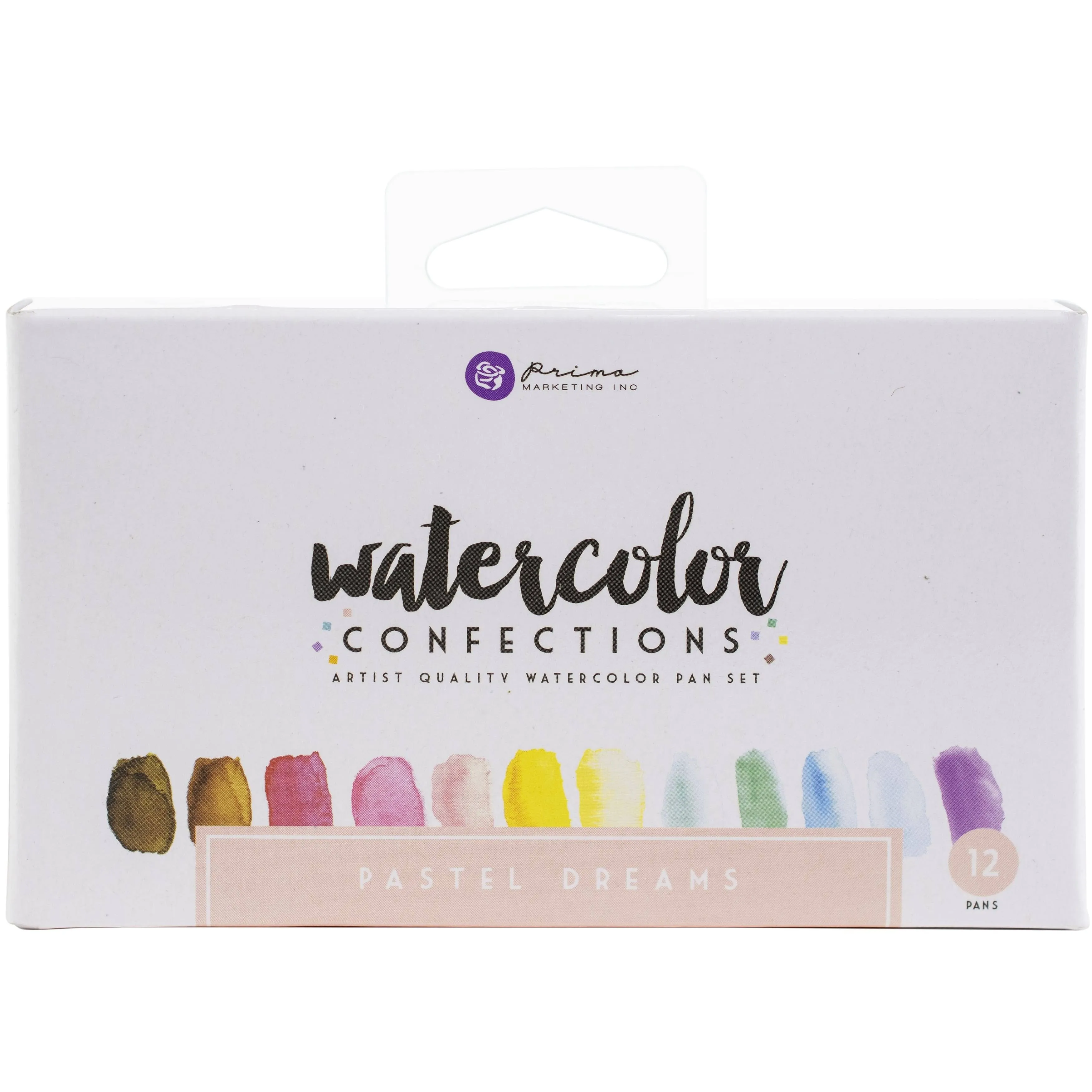 Prima Watercolor Confections Watercolor Pans 12-pkg-pastel Dreams