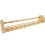 18 inch Wooden Tabletop Easel Paper Roll Holder &amp; Dispenser