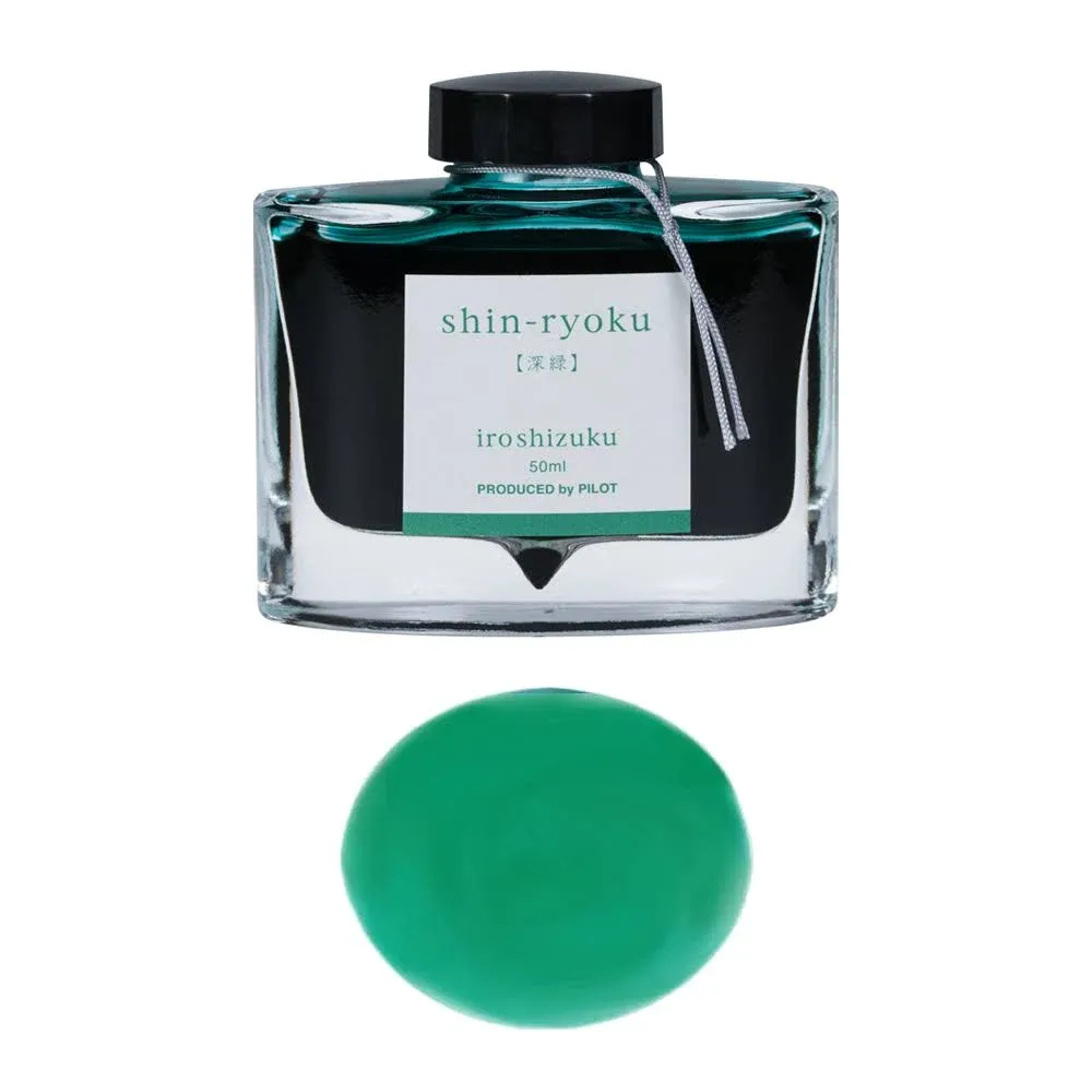 PILOT Iroshizuku Bottled Fountain Pen Ink Shin-Ryoku Forest Green 50ml