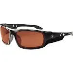 Ergodyne® Skullerz Odin Safety Glasses, Black Nylon Impact Frame, Polarized Copper Polycarbonate Lens