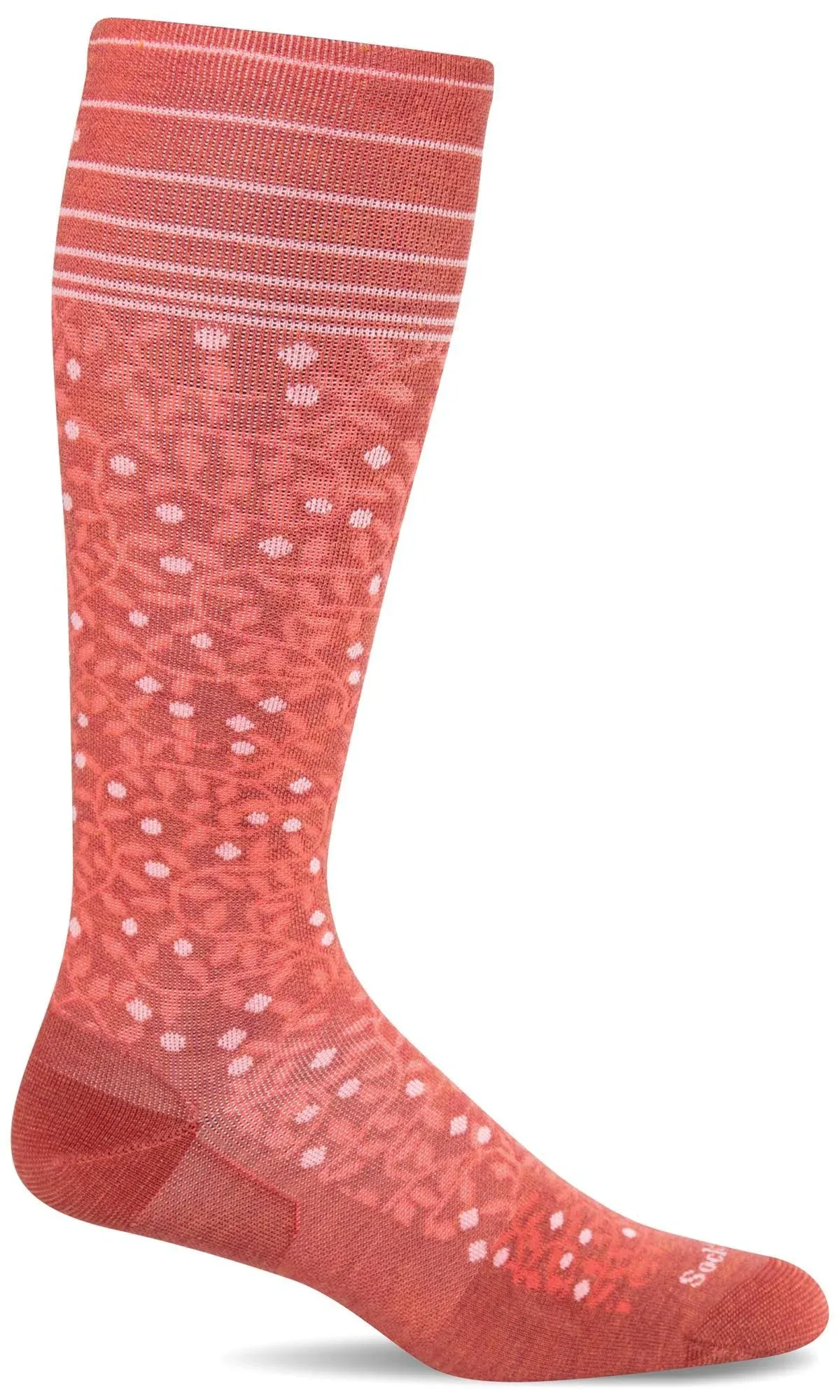 Women's Sockwell New Leaf Red Rock Knee High Socks 20-30 mmHg