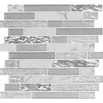 Msi Whistler Ice Interlocking 11.81 in. x 12 in. x 8mm Glass Mesh-Mounted Mosaic Tile