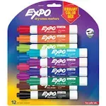 Expo Low Odor Dry Erase Markers, Assorted - 12 count