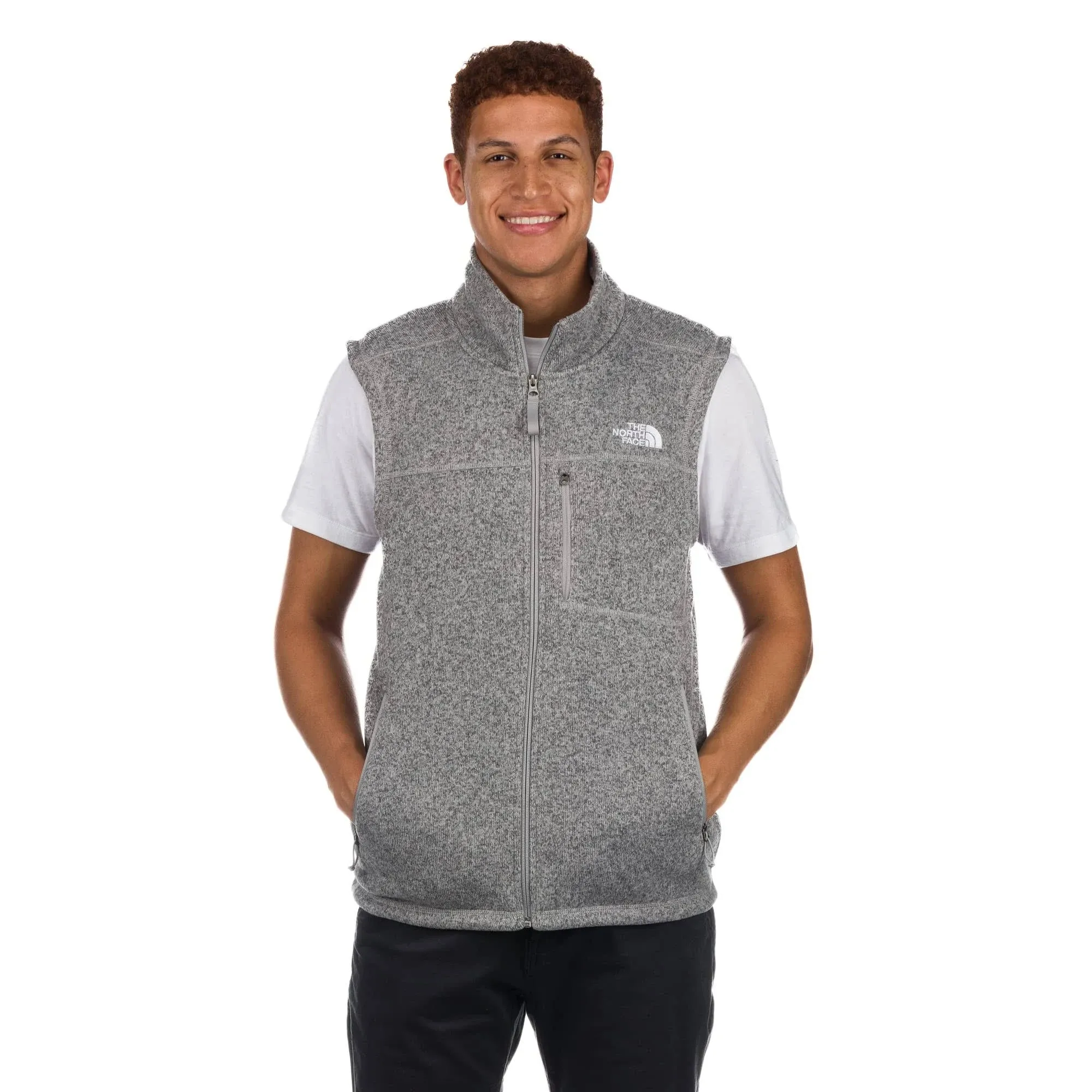 THE NORTH FACE Men&#039;s Tsillan Vest, Meld Grey Heather, Small - USED