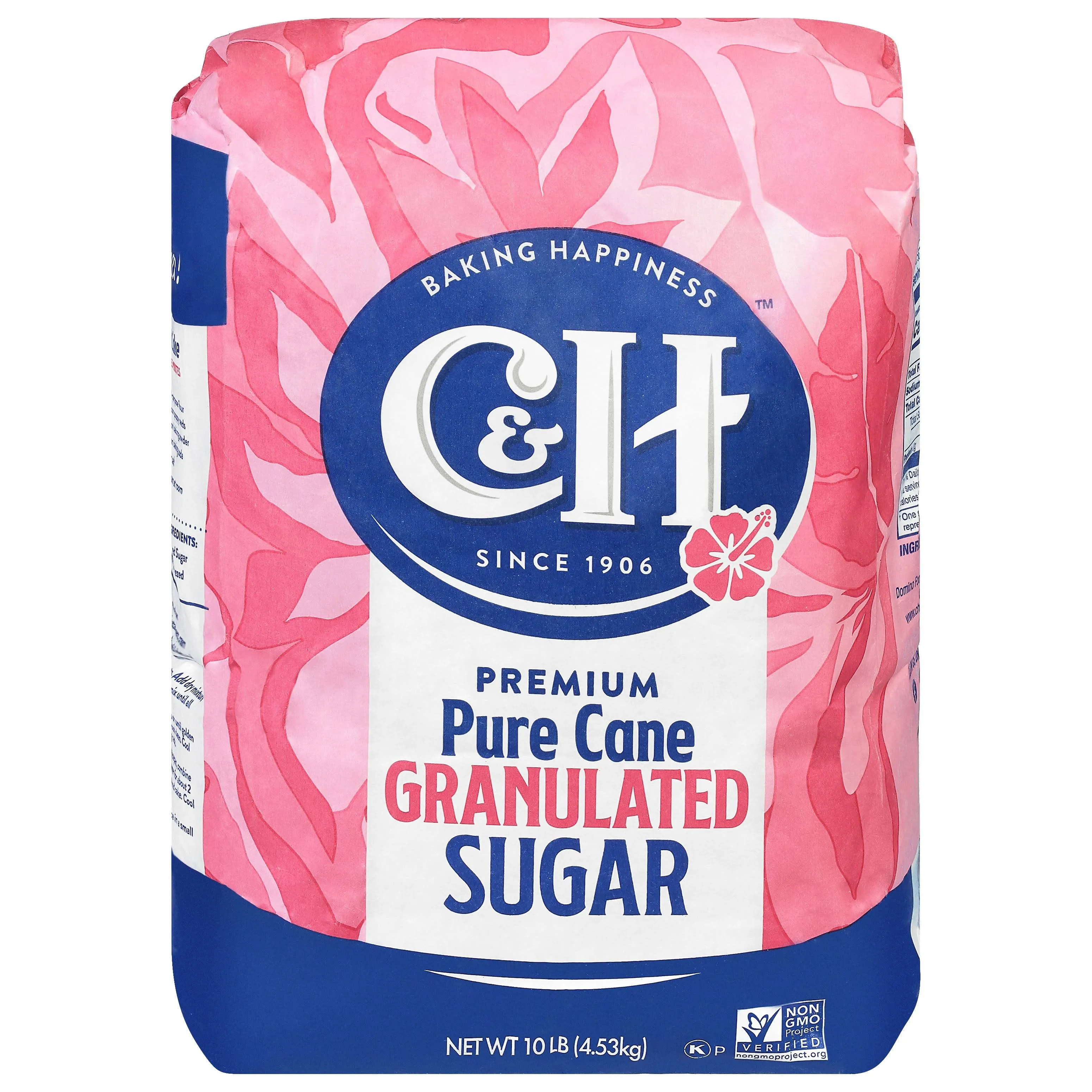 C&H Sugar, Pure Cane, White, Granulated - 10 lb