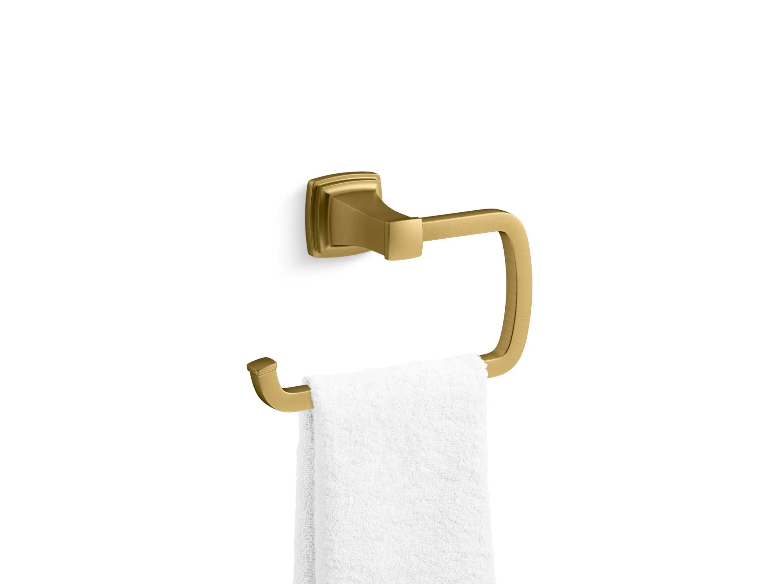 KOHLER K-27412-2MB Riff Towel Ring In Vibrant Brushed Moderne Brass