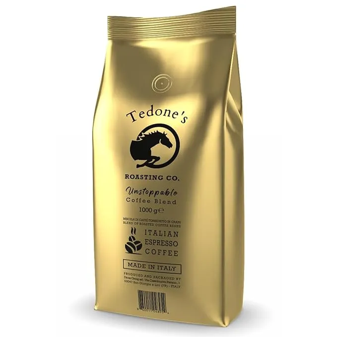 TEDONE'S Whole Bean Espresso: Premium Unstoppable Blend - 1kg