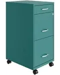 Space Solutions 18in Deep 3 Drawer Metal File Cabinet