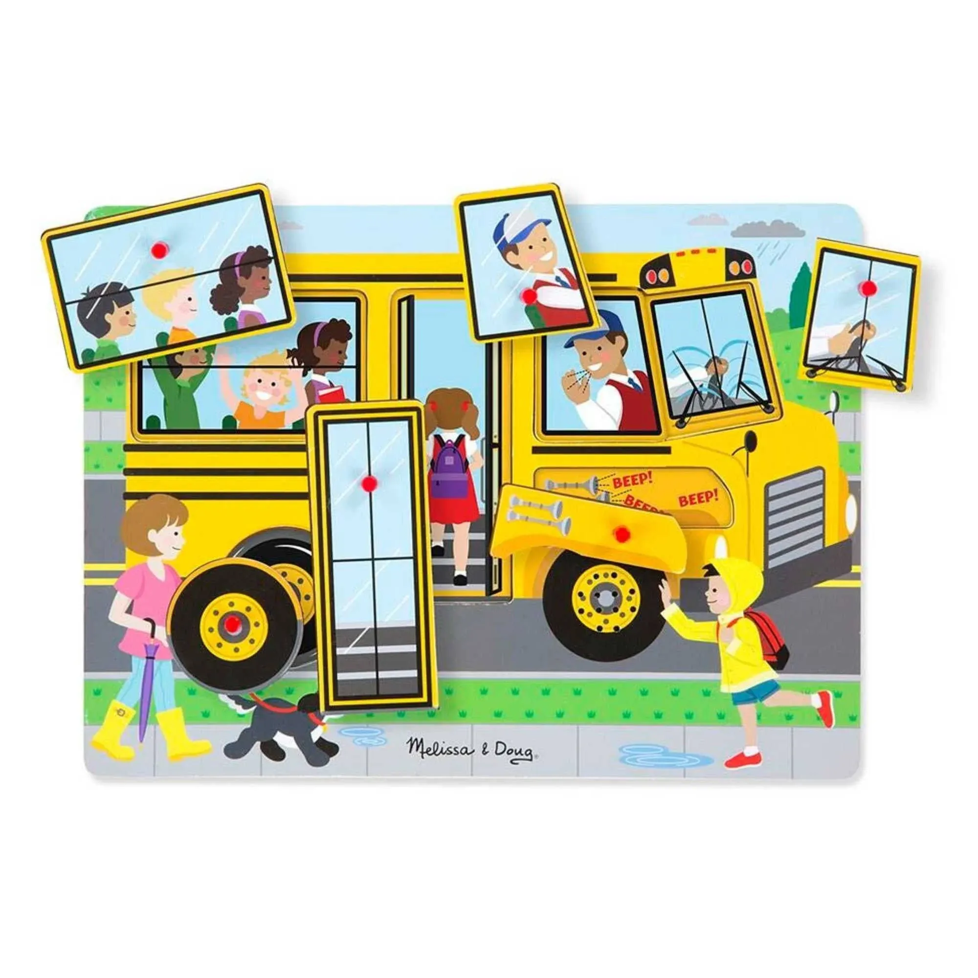 Melissa & Doug The Wheels On The Bus Sound Puzzle