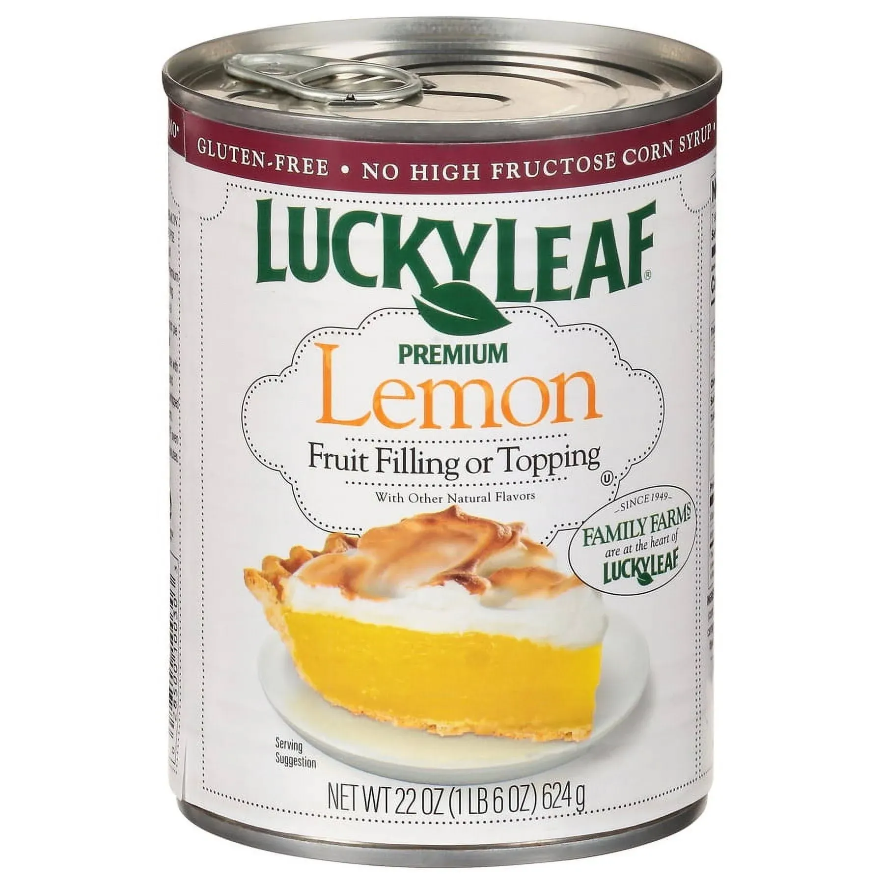 Lucky Leaf Fruit Filling or Topping, Premium, Lemon - 22 oz