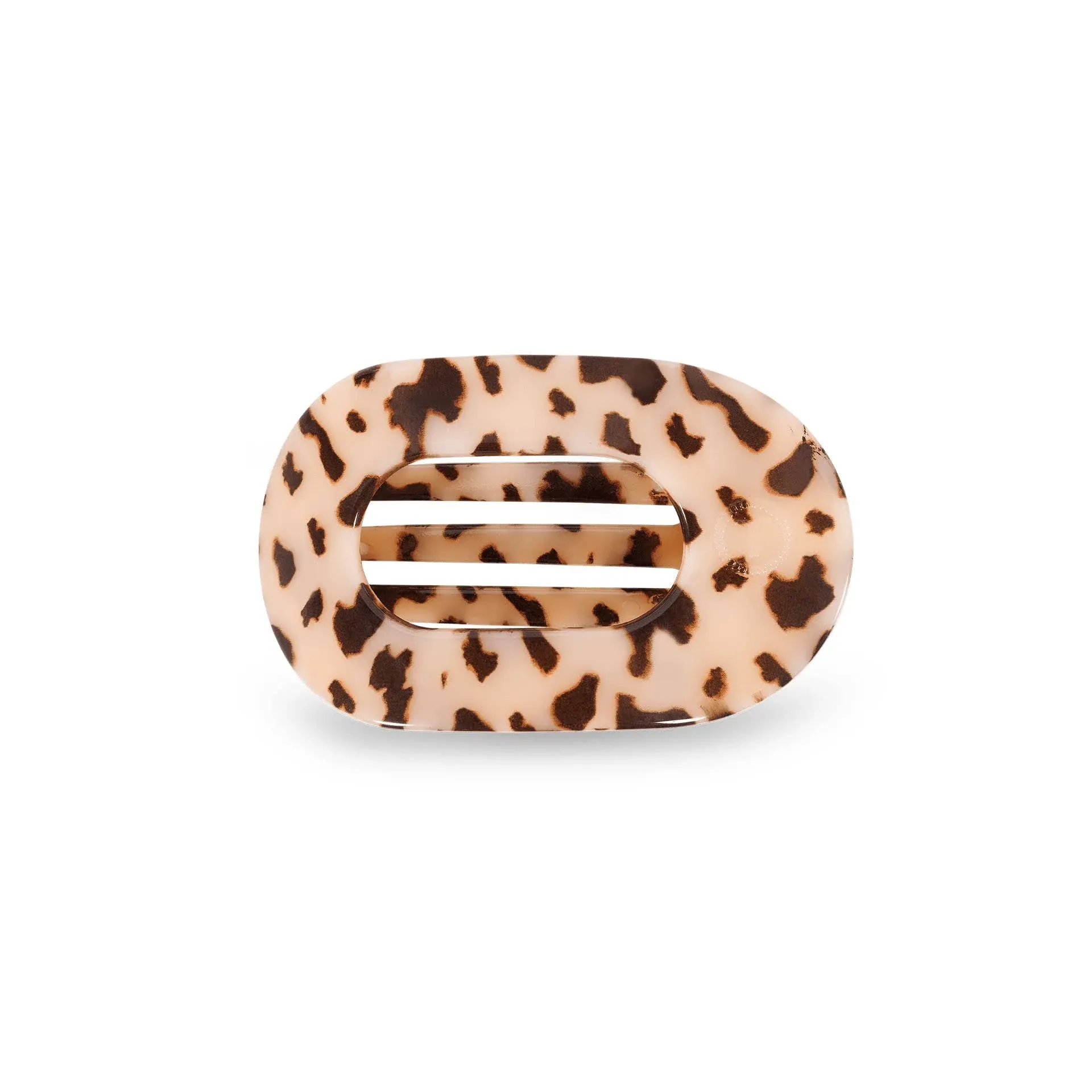 Teleties - Blonde Tortoise Small Flat Round Clip